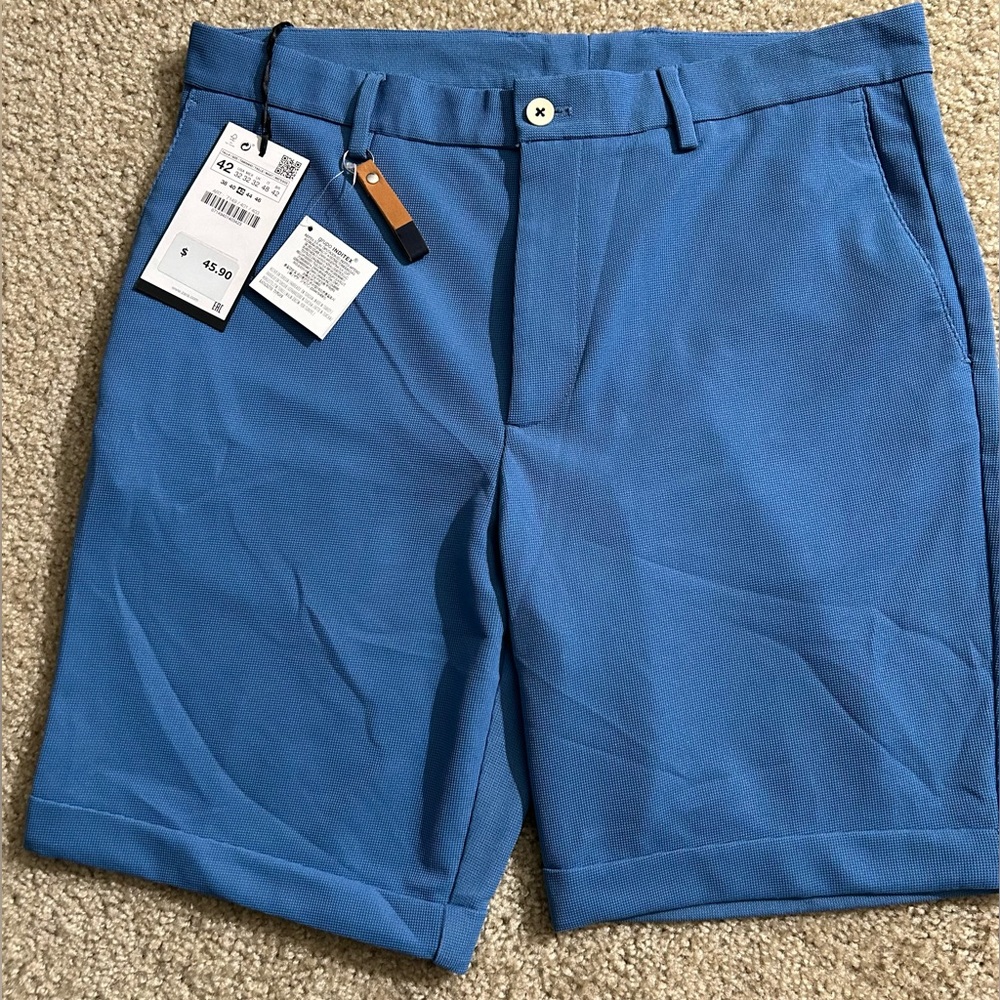 Zara Comfort knit slim fit dress shorts